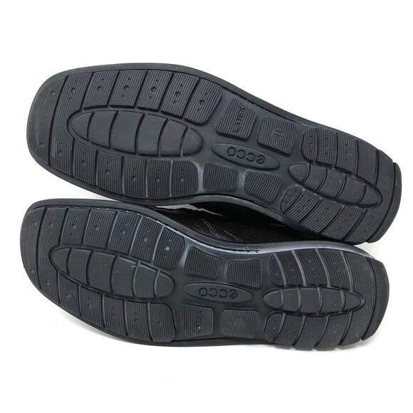 Ecco Leather Croc Embossed Driving Loafers Mens Size 41 US 10 Euro Preppy Mocs - Picture 12 of 13